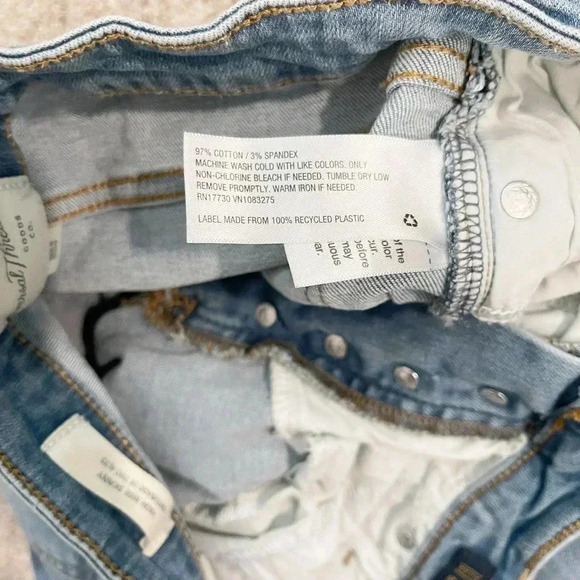 Universal Thread Stretch Denim High-Rise Skinny Distress Jeans Blue Size 4/27R - Picture 11 of 11